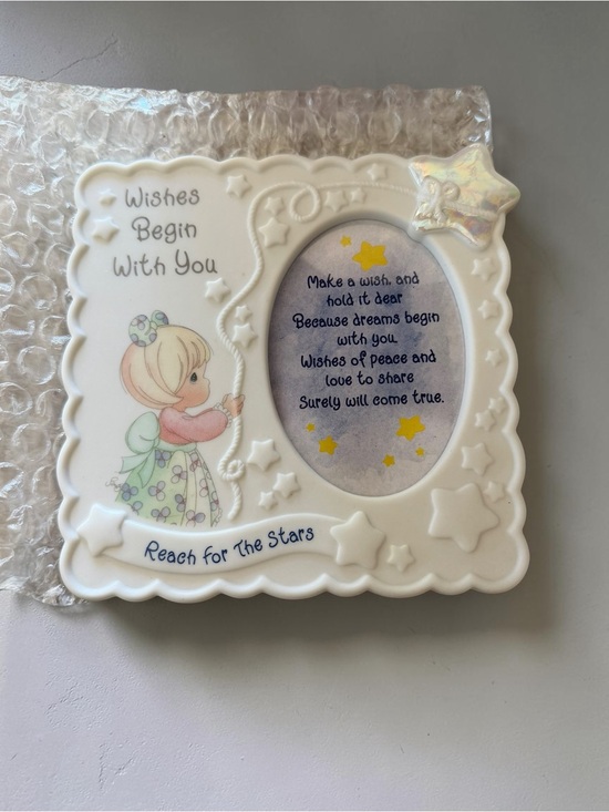 Precious Moments Other - Precious Moments “Wishes Begin With You” Photo Frame Reach for the Stars Baby